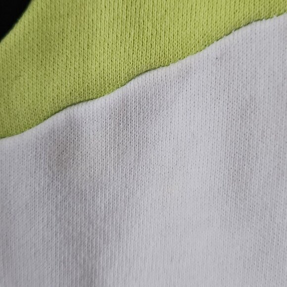 ADIDAS | Color Block Reflective Hoodie Black Pistachio Green Sz S - Picture 9 of 10